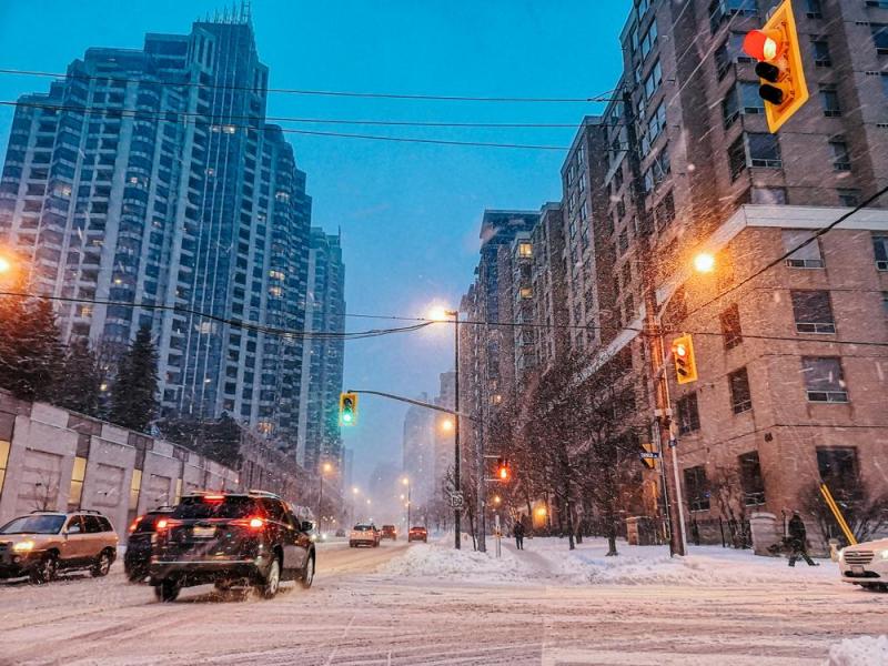 Downtown Condos in the Winter