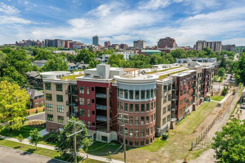 Kingsley Condos Building in Downtown Ann Arbor