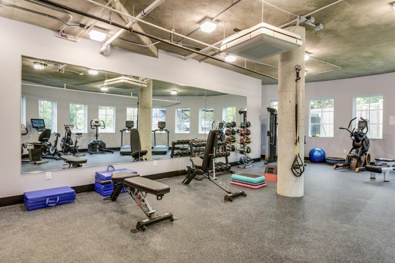 Fitness Center at Kingsley Condos in Downtown Ann Arbor